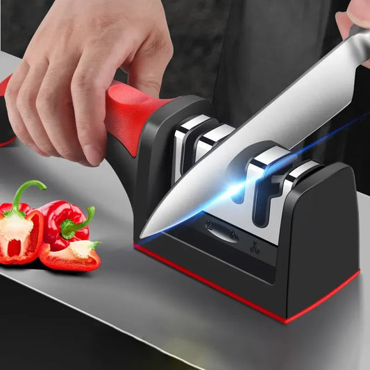 Handheld 3-Stage Knife Sharpener for Kitchen Knives