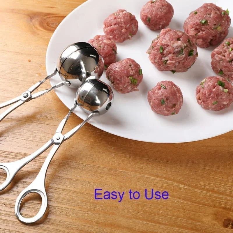 Stainless steel meatball maker