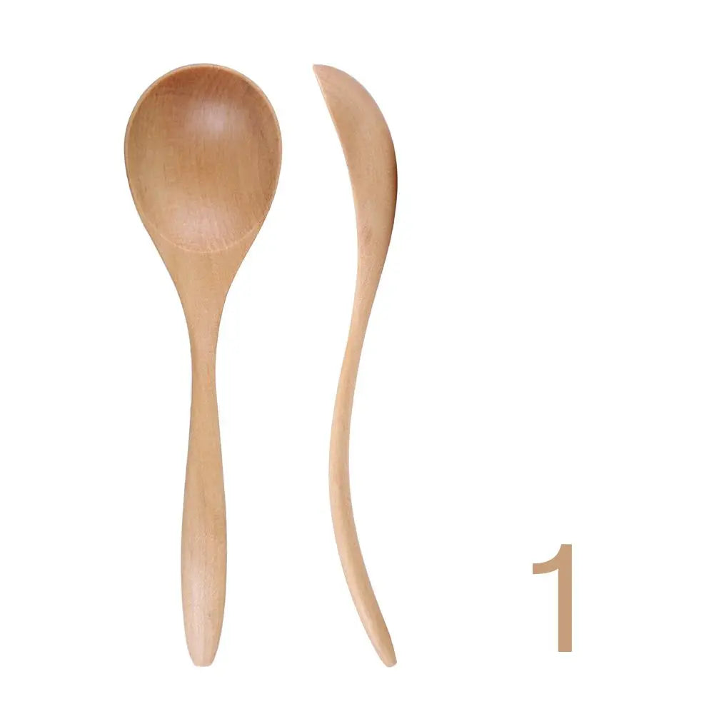 Hand-made Catering Wood Soup Spoon