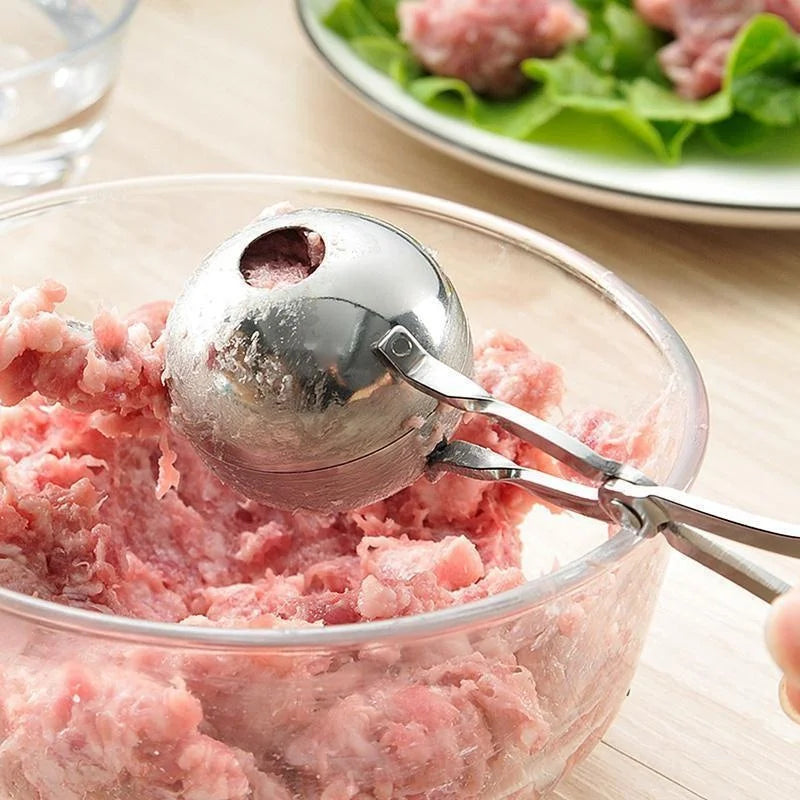 Stainless steel meatball maker