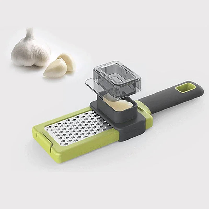 Garlic Crusher &amp; Ginger Grater (Multi-Purpose Kitchen Tool)
