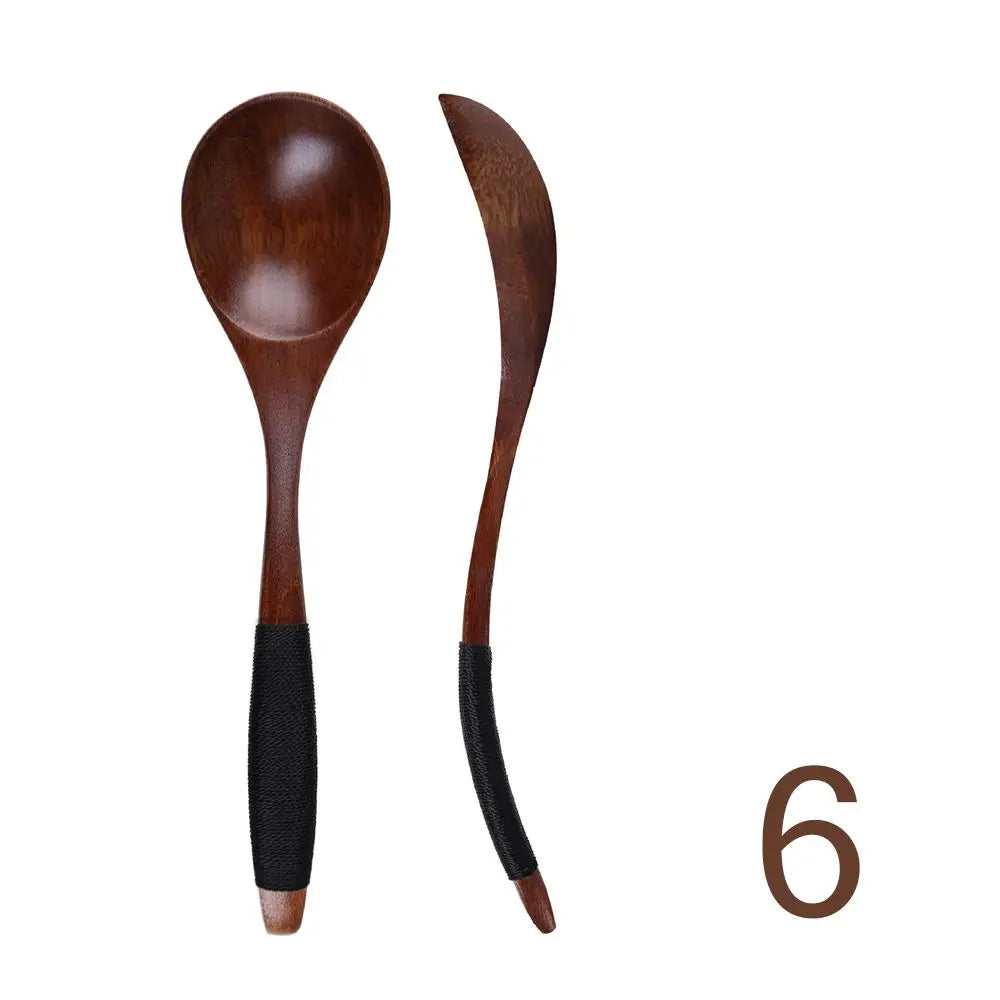 Hand-made Catering Wood Soup Spoon