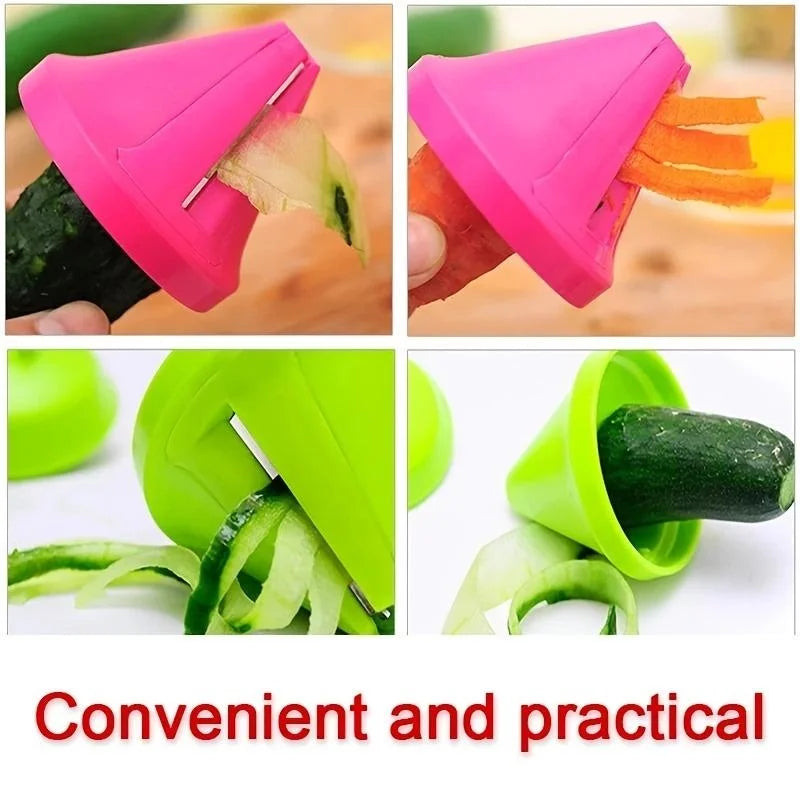 Rotating vegetable shredder
