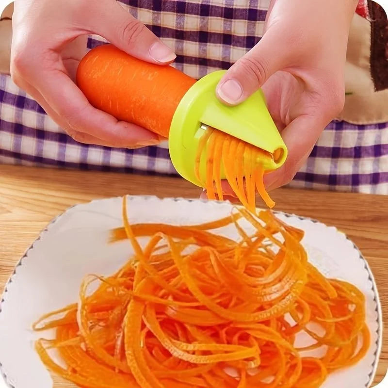 Rotating vegetable shredder