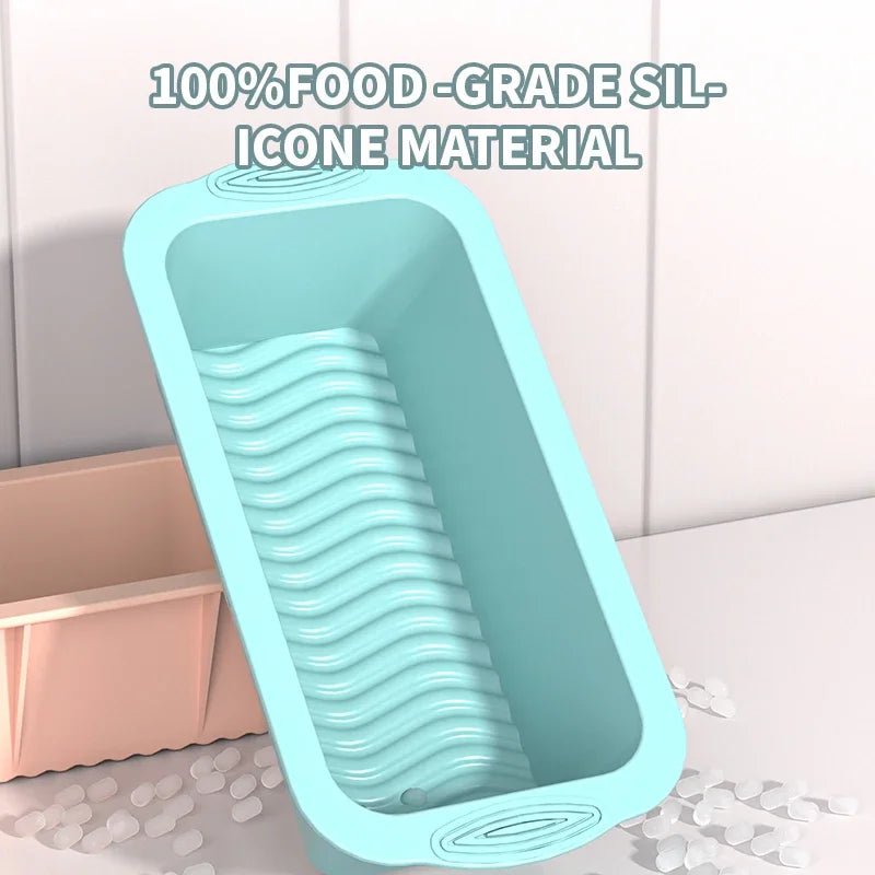 Household Rectangular Silicone Mold Candy Toast Mould Easter Bread DIY Kitchen Supplies Cake Bakeware Pan Baking Tools