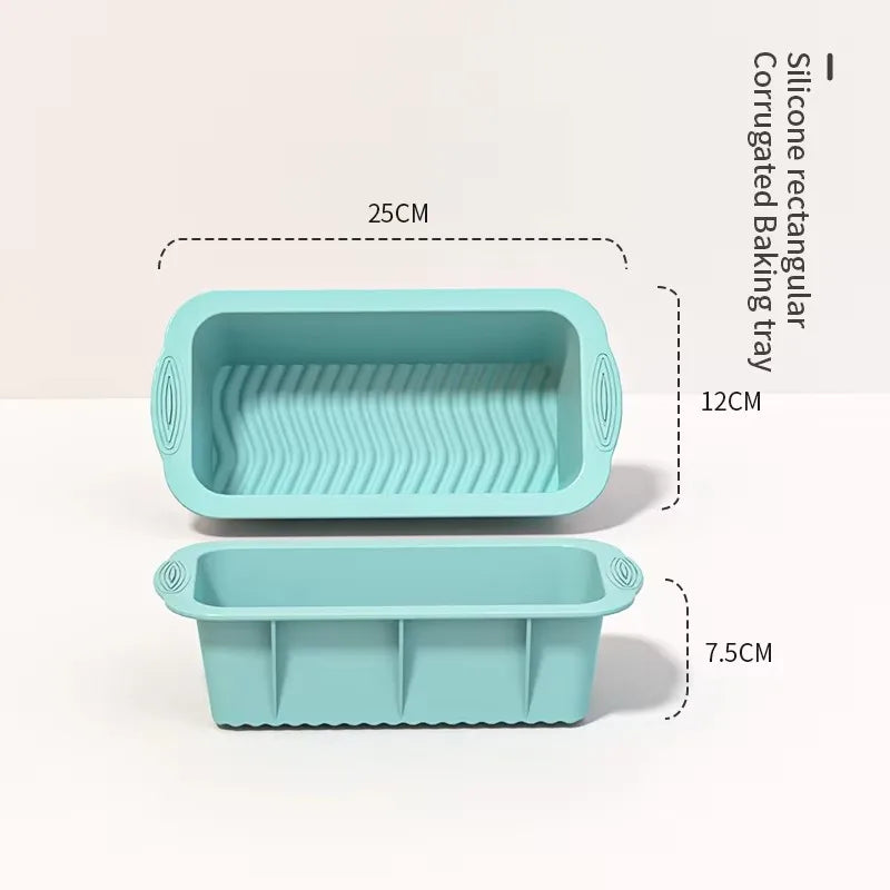 Household Rectangular Silicone Mold Candy Toast Mould Easter Bread DIY Kitchen Supplies Cake Bakeware Pan Baking Tools